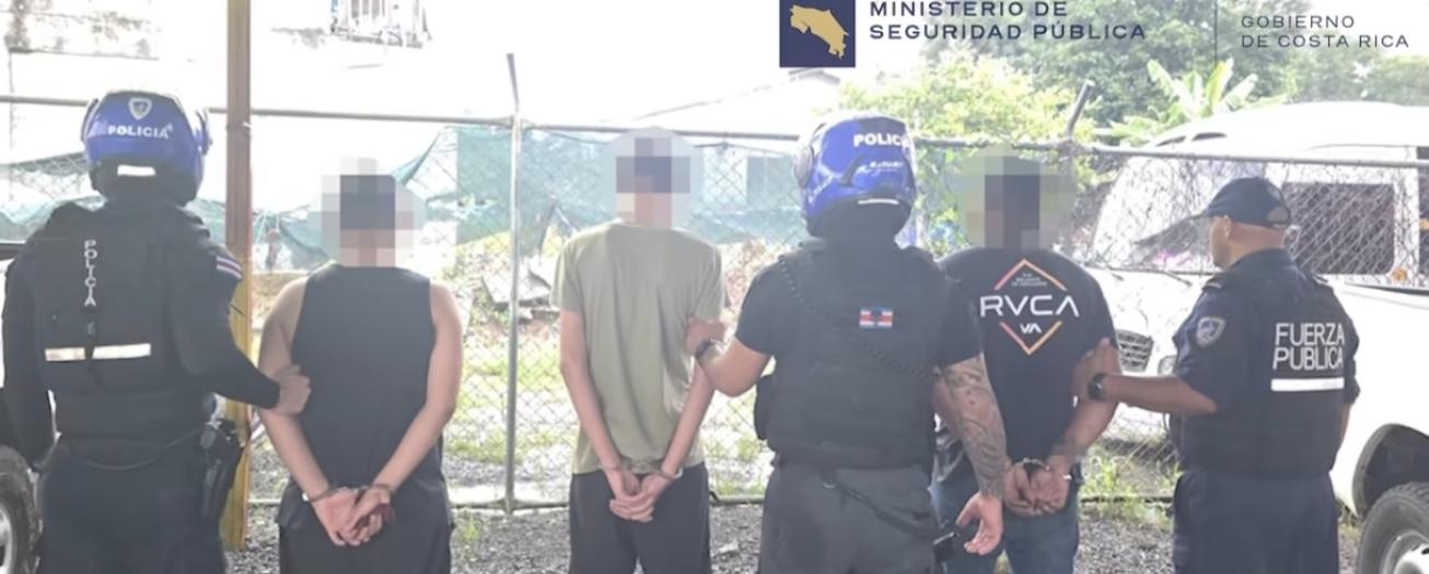 Fuerza Pública detiene a tres sospechosos tras aparente ataque armado en Orotina