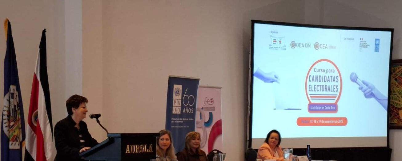 TSE y OEA ofrecerán el Curso de Candidatas Electorales
