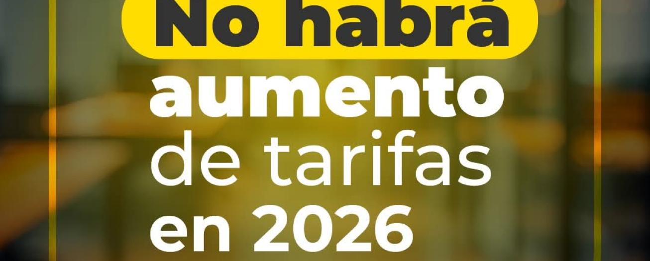 Tarifas eléctricas para 2026 bajarán por tercer año consecutivo