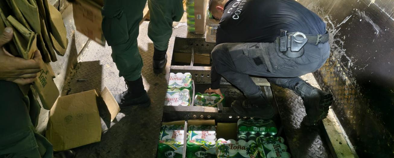 Policía de Fronteras decomisa más de 14 mil unidades de licor 