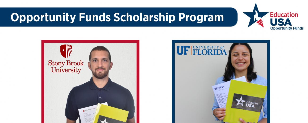 Cuatro estudiantes costarricenses recibieron beca completa en universidades de EE.UU. gracias al programa Opportunity Funds