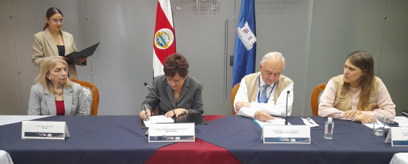 TSE y OEA firmaron el acuerdo de observación para las Elecciones Municipales
