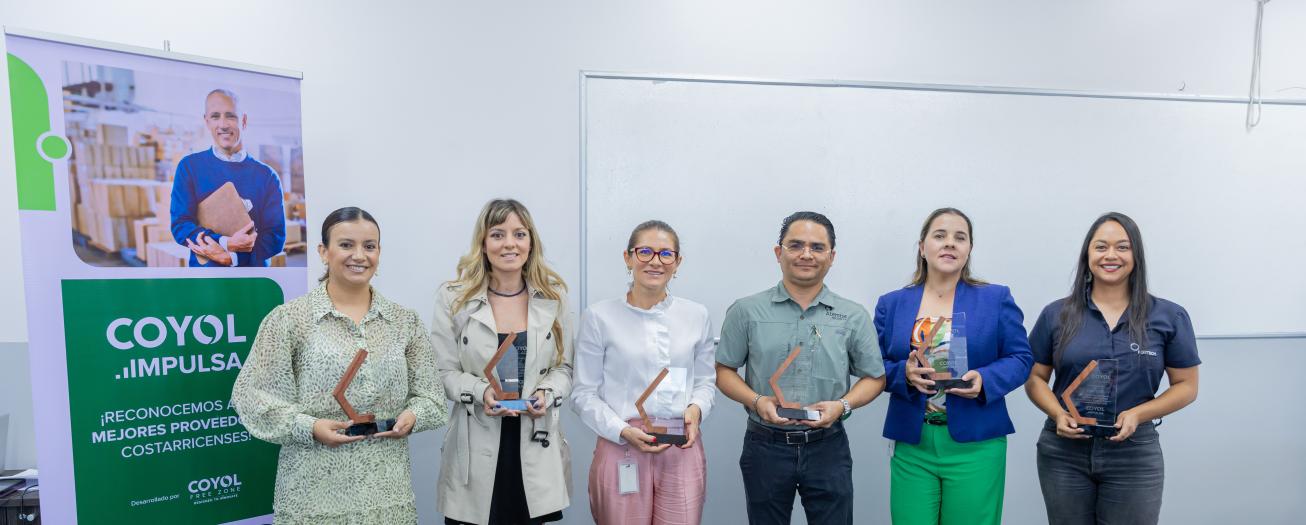 Coyol Free Zone destaca a 9 proveedores locales por sus buenas prácticas empresariales