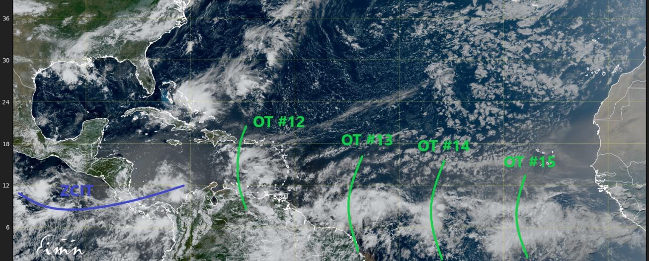 Onda Tropical #13 con potencial de desarrollo ciclónico