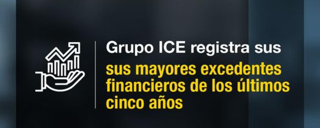 Grupo ICE registra sus mayores excedentes financieros de los últimos cinco años