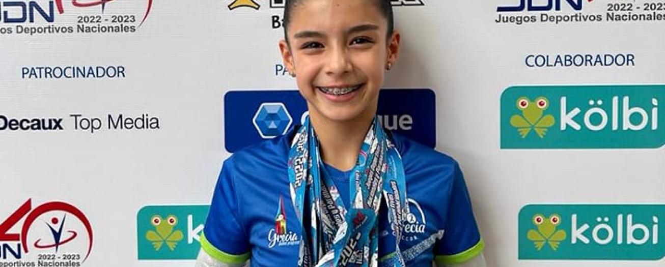 Gimnasta griega logra cinco medallas en Juegos Deportivos Nacionales
