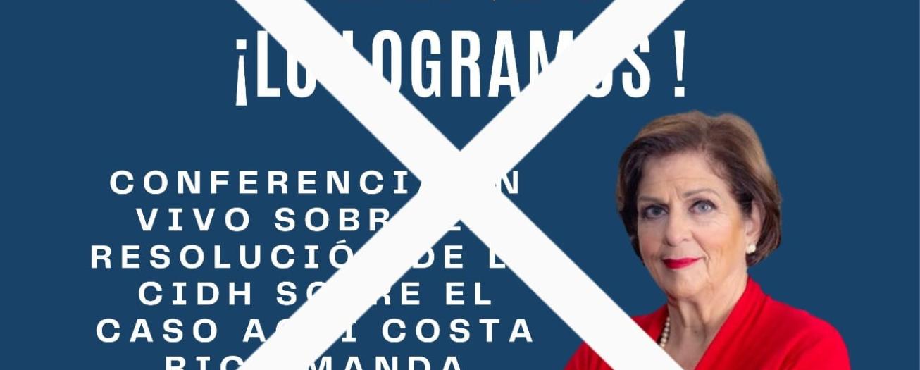 Pilar Cisneros se desliga del Partido Aquí Costa Rica Manda