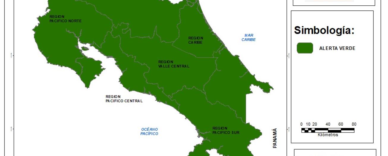 CNE declara alerta verde en todo el país por paso de Onda Tropical