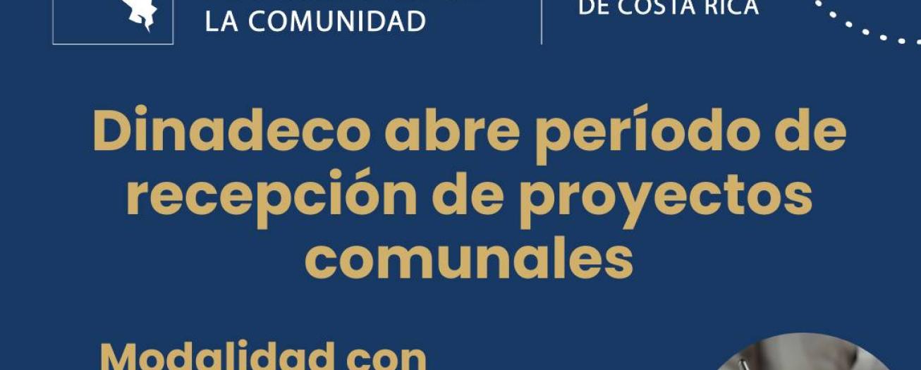 Dinadeco abre período de recepción de   proyectos comunales 