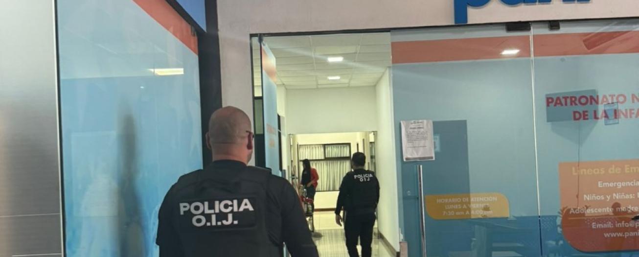 Cinco funcionarios del PANI detenidos como sospechosos de Trata de Personas con Fines de Adopción Irregular