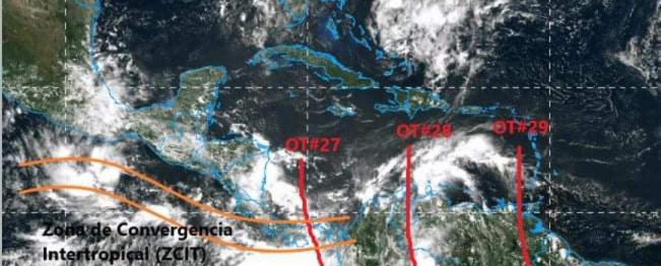Condiciones muy lluviosas sobre el país para los próximos días