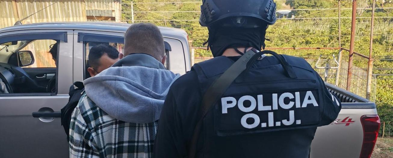 OIJ detiene a sospechoso de amenazas y daños en Calle San José de Grecia 