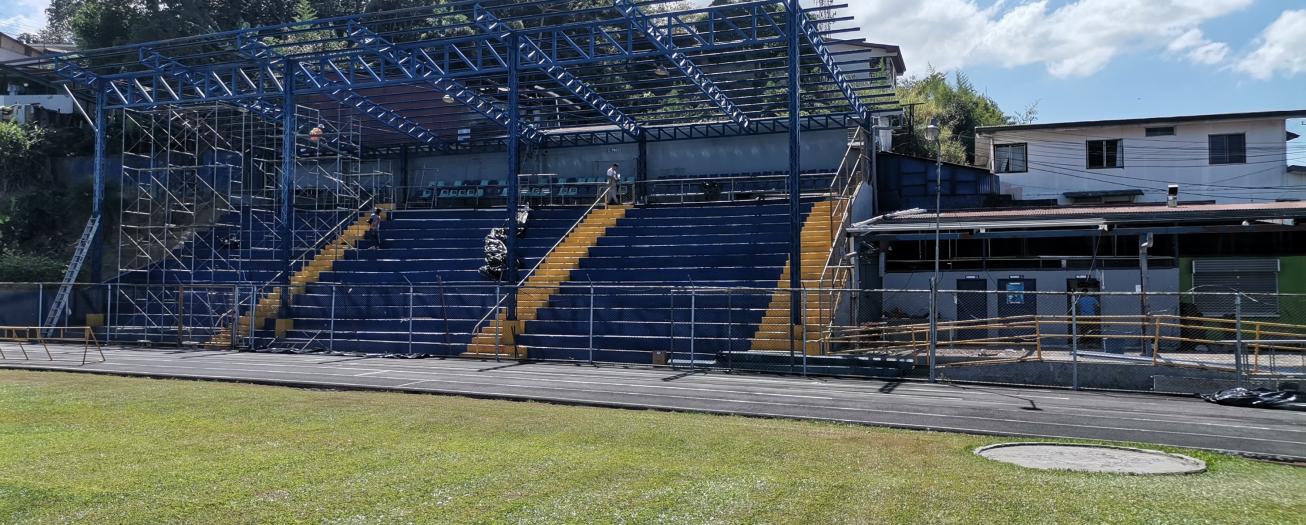 Avanzan obras en el estadio Allen Rigioni