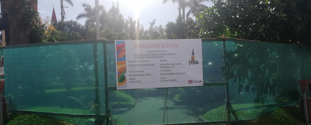 Municipalidad invierte $185.185.00  en la remodelación del sistema eléctrico del parque 