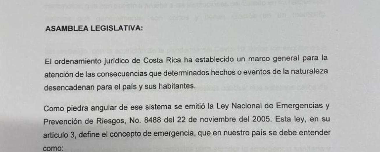 Gobierno presenta reformas para ajustar regla fiscal en casos de emergencias y PANI