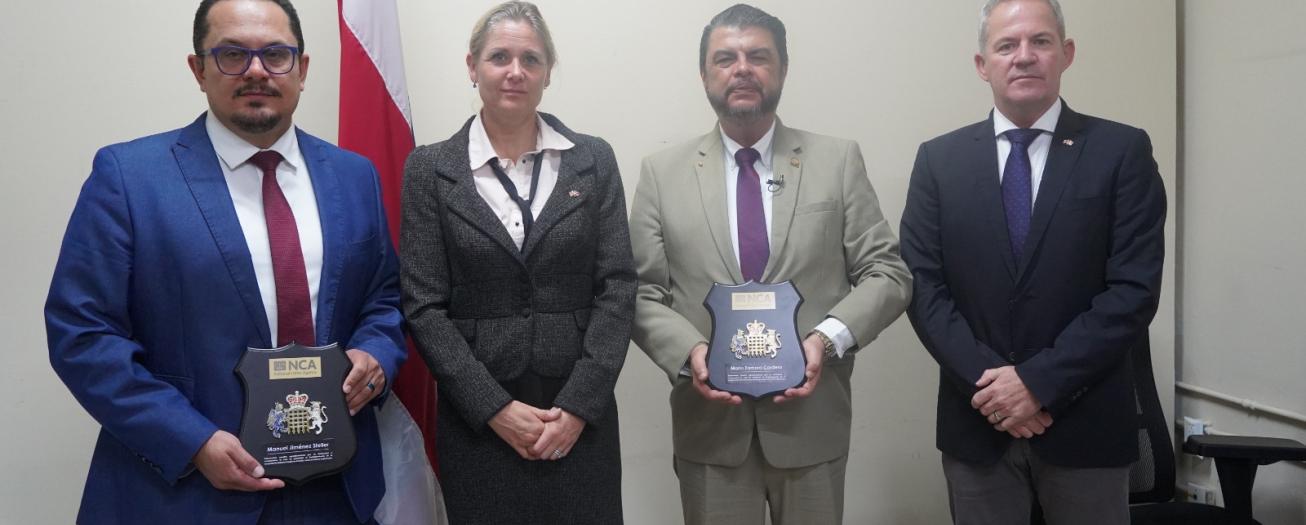 Costa Rica y Reino Unido refuerzan cooperación para combatir al narcotráfico