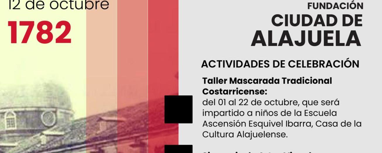 Alajuela celebra la fundación de ciudad con un mes lleno de actividades culturales y comunitarias