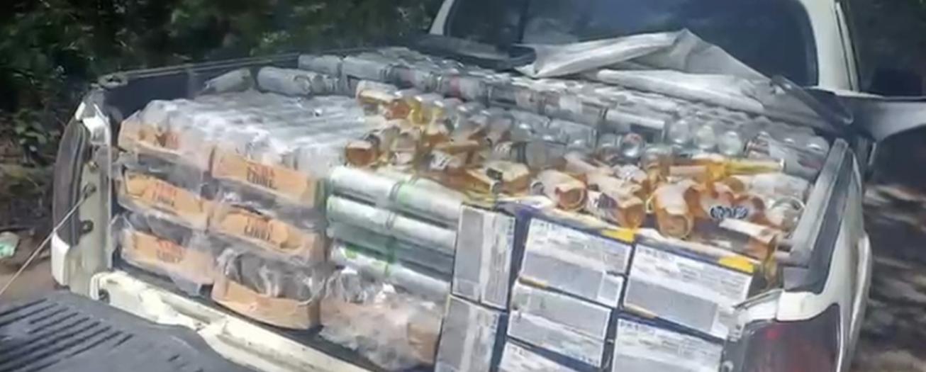 Fuerza Pública decomisa más de 7.500 bebidas alcohólicas ilegales en operativo sobre Ruta 27