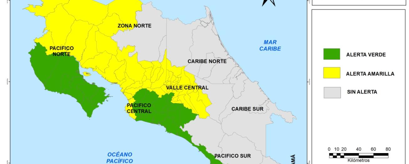 CNE eleva las alertas en 71 cantones debido al Fenómeno de El Niño 