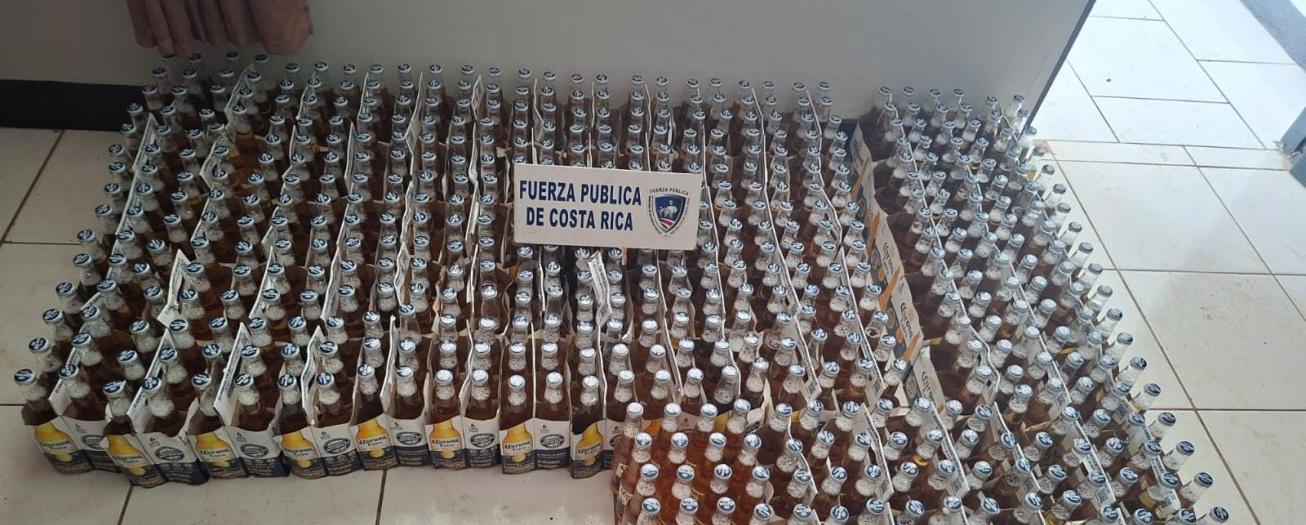 Fuerza Pública decomisa más de 1.200 bebidas alcohólicas presuntamente contrabandeadas