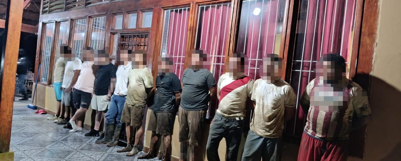 Fuerza Pública aprehende a 12 sujetos de interés policial
