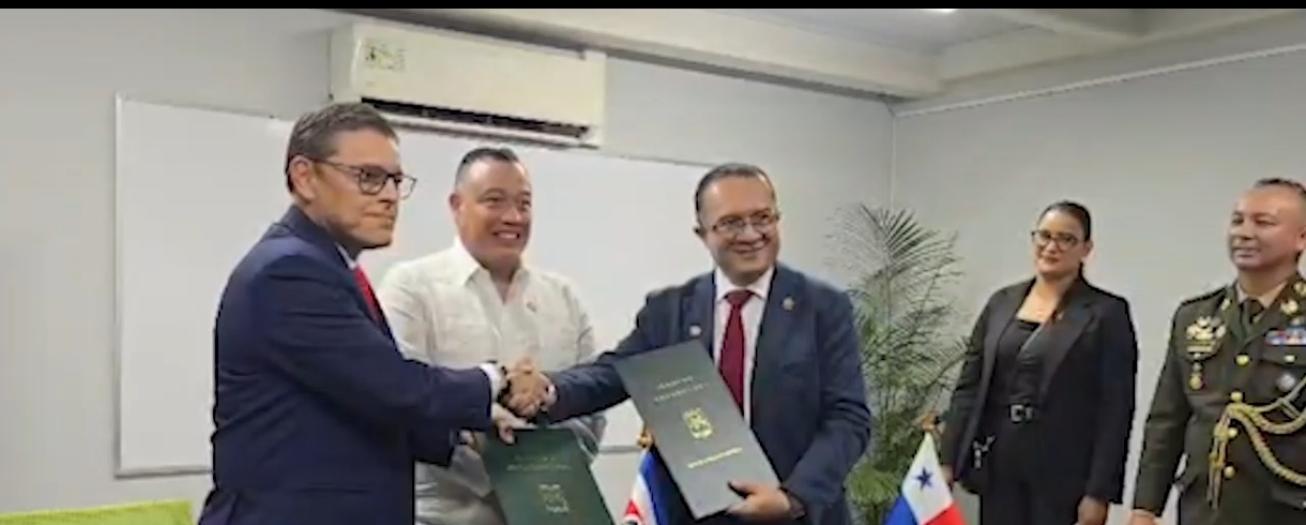 Costa Rica y Panamá fortalecen alianza en seguridad con firma de acuerdo de cooperación