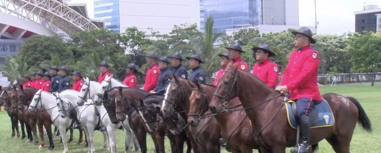 Fuerza Pública graduó a 17 oficiales en el primer curso de especialización de Policía Montada impartido por instructores costarricenses