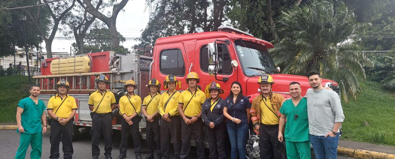 Hospital de Alajuela realizó simulacro de incendio en sala de operaciones